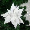 Northlight 22" Pearl White Glittered Poinsettia Christmas Stem Spray -Northlight Christmas Store GUEST d9bccf7c 411e 44ae 998b e7479ffad218
