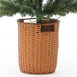 LuxenHome 6.5ft Pre-Lit LED Artificial Slim Fir Christmas Tree with Pot -Northlight Christmas Store GUEST d9ed2660 efff 4095 b5a2 23fc1a8b18d4