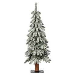 3ft Haute Decor Pre-Lit Lightly Flocked Alpine Artificial Christmas Tree