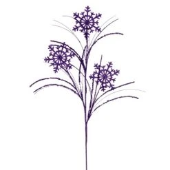 Vickerman 31" Snowflake Glitter Spray -Northlight Christmas Store GUEST dae28f80 50f1 4778 9a0a 3fb98e3f7d09