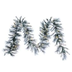Vickerman Artificial 9' Flocked Jackson Pine Garland -Northlight Christmas Store GUEST daeb76eb 7334 4bb0 8fe5 effa2da0d418