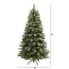 6ft Nearly Natural Unlit Snowed French Alps Mountain Pine with Pinecones Artificial Christmas Tree -Northlight Christmas Store GUEST db265c50 0f61 41a1 854e a6d32269ff02