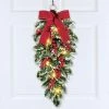Collections Etc. Collections Etc LED Lighted Holly Festive Hanging Swag with Bow -Northlight Christmas Store GUEST db5e7037 6971 41c2 ad78 3ca17ccf7f37