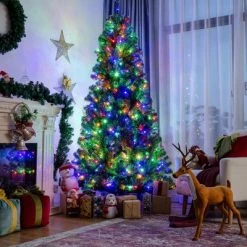 Costway 8ft Pre-lit Hinged Christmas Tree with Remote Control & 9 Lighting Modes -Northlight Christmas Store GUEST db7f517a 92ab 48b7 8352 8102aefbb5b4
