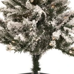 Northlight 4' Pre-Lit Flocked Pine Slim Artificial Christmas Tree, Clear Lights -Northlight Christmas Store GUEST dbc4a847 3091 4ac1 bcdf 454662828af6