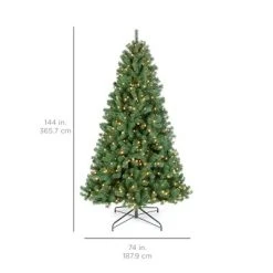Best Choice Products 12ft Pre-Lit Instant No Fluff Artificial Spruce Christmas Tree w/ 1,250 LED Lights, 4,693 Tips -Northlight Christmas Store GUEST dc2e9da6 c924 4477 b4fc ef094716e55e