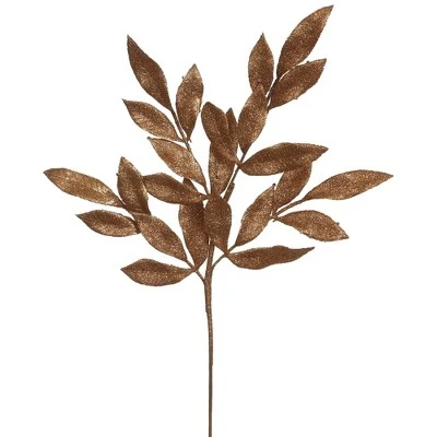 Vickerman 22" Glitter BayLeaf Artificial Christmas Spray 13 Vickerman 22" Glitter BayLeaf Artificial Christmas Spray - Image 11