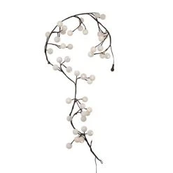 Kurt S. Adler Kurt Adler 6-Foot Brown Garland Warm White Cotton Ball 48 Light LED -Northlight Christmas Store GUEST dcaec3ae aadd 482a 8699 d7a8c41687dd
