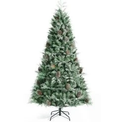 Costway 6ft7ft8ft Snow Flocked Artificial Christmas Tree w/ 71516511139 Glitter PE & PVC Tips -Northlight Christmas Store GUEST dd27bdda 94d4 4f03 bd27 e01638674e45