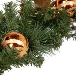 Northlight 6' x 12" Unlit Green Foliage and Copper Ornaments Christmas Garland -Northlight Christmas Store GUEST de4990db 9f2a 4f08 a4a0 c5bb45acfd07