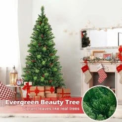 Costway 6FT/7FT/8FT Pre-Lit Artificial Christmas Tree 9 Lighting Modes with 300/400/500 LED Lights & Timer 16 Costway 6FT/7FT/8FT Pre-Lit Artificial Christmas Tree 9 Lighting Modes with 300/400/500 LED Lights & Timer -Northlight Christmas Store GUEST deab3806 b7d5 494a abcc 1842e4d5ffcc