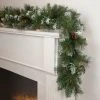 Northlight 9' x 10" Pre-lit Snow Valley Pine Artificial Christmas Garland, Clear Lights