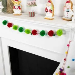 Northlight 46" Green and Red Christmas Wool Beaded Garland - Unlit -Northlight Christmas Store GUEST e133de80 abe7 4e8f b115 a8a1795cde5d