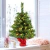 Costway 25" Pre-Lit Artificial Mini Christmas Tree w/ Pine Cones 50 LED Lights & 8 Modes -Northlight Christmas Store GUEST e194f991 2242 4490 9185 269a822d6ede