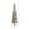 9ft Nearly Natural Pre-Lit Flocked Slim Artificial Christmas Tree Clear Lights -Northlight Christmas Store GUEST e255cd4a ed31 435c a621 96ec62011a89