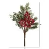 Nearly Natural 20-in Iced Pine and Berries Artificial Plant (Set of 4) -Northlight Christmas Store GUEST e30c9729 340d 4f9c 9f83 23ccceeadacb