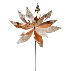 Vickerman 13" Shiny Glitter Poinsettia Spray -Northlight Christmas Store GUEST e334cd0a 0089 4ad7 ab49 32c6bfab73b1