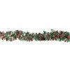 Northlight 12' x 4" Unlit Green/Red Wide Cut Metallic Silver Tinsel Christmas Garland -Northlight Christmas Store GUEST e3a8467e 578b 4e8b 94c7 0fcd5497c018