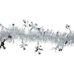 Northlight 12' x 3" White Iridescent and Silver Snowflakes Christmas Tinsel Garland - Unlit 6 Northlight 12' x 3" White Iridescent and Silver Snowflakes Christmas Tinsel Garland - Unlit -Northlight Christmas Store GUEST e3b4fbc9 1a3f 4f36 b0da 3597302141c2