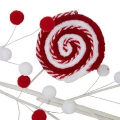 Northlight 30" Candy Cane Swirls and Pom Poms Christmas Garland -Northlight Christmas Store GUEST e3cb5872 8b9c 4053 aad8 59a9f78ec147