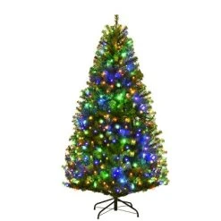 Costway 5Ft Pre-Lit Artificial Christmas Tree Hinged 150 LED Lights 15 Costway 5Ft Pre-Lit Artificial Christmas Tree Hinged 150 LED Lights -Northlight Christmas Store GUEST e4146ba4 4f31 4f3a a00f db757fadb29b