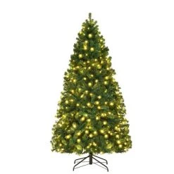 Costway 7Ft/7.5Ft/8Ft Pre-Lit PVC Christmas Tree Hinged 300/400/430 Lights -Northlight Christmas Store GUEST e476a4ca 87e7 4760 822c 7c3dfc84be47