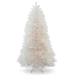 National Tree Company 7 ft Pre-Lit Artificial Full Christmas Tree, White, Dunhill Fir, White Lights, Includes Stand -Northlight Christmas Store GUEST e4d48fb2 a116 451d 9392 c38a0cbd72d5