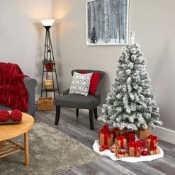 4ft Nearly Natural Pre-Lit LED Flocked West Virginia Fir Artificial Christmas Tree Clear Lights -Northlight Christmas Store GUEST e5386e73 646f 42fb 8fb2 eba5627b2210 1