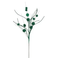 Vickerman 33" Ball and Coin Glitter Twig Spray -Northlight Christmas Store GUEST e72653d6 4b3d 41da 8738 9f6efe3f5684