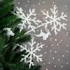 Northlight 28.5" Glittered White Snowflake and Reindeer Christmas Spray -Northlight Christmas Store GUEST e797a243 d2b2 4ffc 9ff6 7d31469dbcf1