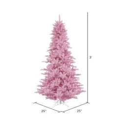 Vickerman Pink Fir Artificial Christmas Tree