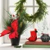 14" Potted Poinsettia Flower and Mixed Greenery with Berries Christmas Artificial Plant Arrangement - Wondershop™ -Northlight Christmas Store GUEST e818ddcd 3559 4622 8d53 46092031c7b5