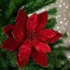 Northlight 20" Red Glittered Velvet Poinsettia Christmas Stem Spray -Northlight Christmas Store GUEST e85d5a14 e579 4f59 a7d6 ba97b1138c5e