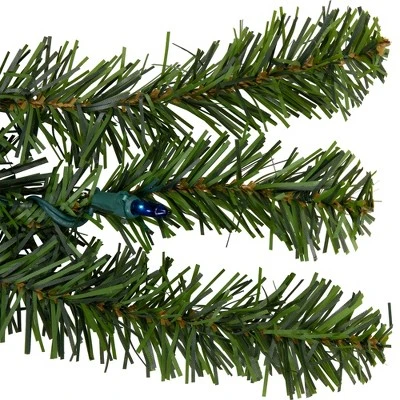 Northlight 9' x 12" Prelit Canadian Green Pine Artificial Christmas Garland - Multi Lights 9 Northlight 9' x 12" Prelit Canadian Green Pine Artificial Christmas Garland - Multi Lights - Image 7