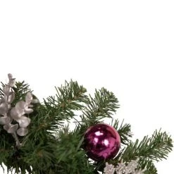 Northlight 6' x 9" Unlit Pink/Silver Poinsettia, Eucalyptus Artificial Christmas Garland -Northlight Christmas Store GUEST eb6aec25 9da0 4cc0 a242 aa4805ed62b9