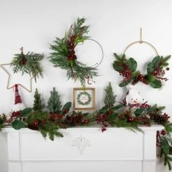 Northlight 6' Green and Red Pinecones and Berries Artificial Christmas Garland- Unlit 8 Northlight 6' Green and Red Pinecones and Berries Artificial Christmas Garland- Unlit -Northlight Christmas Store GUEST ebd54d51 53d8 4981 a60f 0140ef64f65a