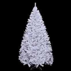 Tangkula 9ft White Christmas Pine Tree Hinged Artificial Decoration w/ 2132 Tips & Metal Stand -Northlight Christmas Store GUEST ec82eeab 184a 415e 9c60 34d4cf0522a2