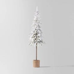 Pre-lit LED Dewdrop Downswept Flocked Balsam Fir with Basket Artificial Christmas Tree Warm White Lights - Wondershop™ 11 Pre-lit LED Dewdrop Downswept Flocked Balsam Fir with Basket Artificial Christmas Tree Warm White Lights - Wondershop™ -Northlight Christmas Store GUEST ec98f085 b585 4895 91cf 49189189145f