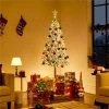 Yaheetech Snow Flocked Artificial Christmas Tree with Lights for Home Party -Northlight Christmas Store GUEST ec9c24fd 6f9c 440a b337 9b75113bf0a6