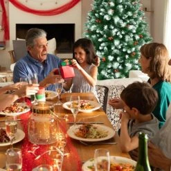 Tangkula Lifelike Christmas Pine Tree, Artificial Hinged Xmas Tree W/ Pine Needles & PVC Tips -Northlight Christmas Store GUEST ed635506 fb30 4827 a5df 1cf1d40c358f