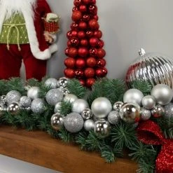 Northlight 6' Silver Shatterproof Ball 3-Finish Christmas Garland -Northlight Christmas Store GUEST edd89231 321d 463c afb7 5373599e4ffc