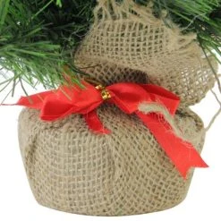 Northlight 24" Mini Balsam Pine Medium Artificial Christmas Tree in Burlap Base, Unlit -Northlight Christmas Store GUEST edfc37cd ba97 4aad a38c bdbbc396df79