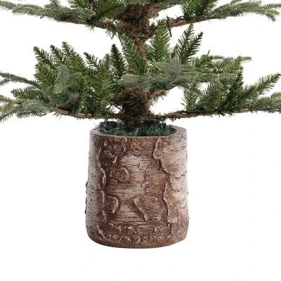 Haute Decor 5ft Pre-Lit LED Timberland Fir Artificial Potted Christmas Tree - Haute Décor 3 Haute Decor 5ft Pre-Lit LED Timberland Fir Artificial Potted Christmas Tree - Haute Décor