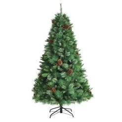 Costway 6ft 7ft8ft Unlit Hinged PVC Artificial Christmas Pine Tree with Red Berries 23 Costway 6ft 7ft8ft Unlit Hinged PVC Artificial Christmas Pine Tree with Red Berries -Northlight Christmas Store GUEST eed7a73e 1567 4153 b09e b6762dfc471e