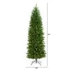 6.5ft Nearly Natural Pre-Lit LED Mountain Pine Artificial Christmas Tree Clear Lights