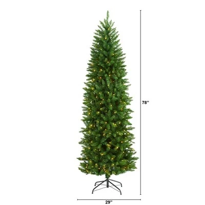 6.5ft Nearly Natural Pre-Lit LED Mountain Pine Artificial Christmas Tree Clear Lights 3 6.5ft Nearly Natural Pre-Lit LED Mountain Pine Artificial Christmas Tree Clear Lights