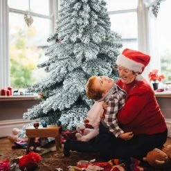 Costway 7.5 ft Snow Flocked Artificial Christmas Tree Hinged Alaskan Pine Tree Holiday 14 Costway 7.5 ft Snow Flocked Artificial Christmas Tree Hinged Alaskan Pine Tree Holiday -Northlight Christmas Store GUEST ef384ddd 653f 4366 96fe 35b6be7606af