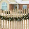 National Tree Company Pre-Lit Artificial Christmas Garland, Green, Frosted Berry, White Lights, with Pine Cones, Berry Clusters, Plug In, 9 Feet
