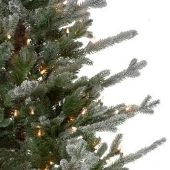Northlight Real Touch™️ Pre-Lit Flocked Little River Fir Artificial Christmas Tree - Clear Lights - 7.5' -Northlight Christmas Store GUEST f01eb17c 8504 4f34 a520 65eeff83c85d