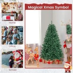 Costway 6ft Hinged Artificial Christmas Tree Unlit Douglas Full Fir Tree w/ 1355 Tips -Northlight Christmas Store GUEST f0f01a53 e751 4f6a 91f2 826097595338